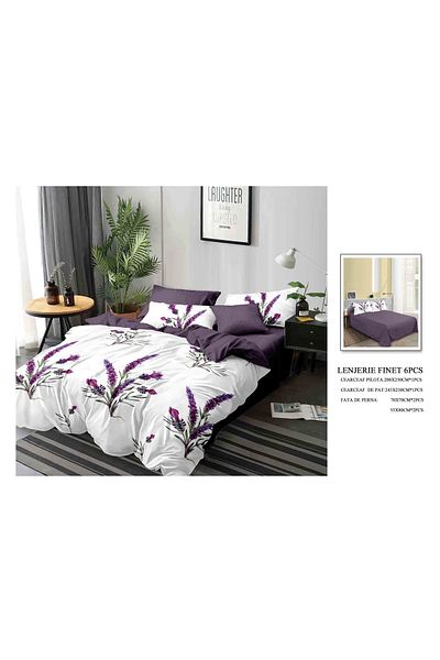 CHIRASO CHIRASO Bedding Set, FINET, 6 Pieces, Bed Sheet 245x250, Quilt 200x230, 4 Pillowcases