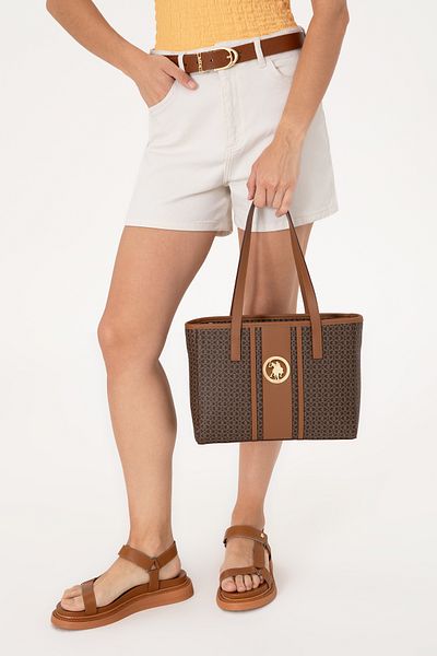 U.S. Polo Assn. Women's Brown Shoulder Bag 50311444-Vr029