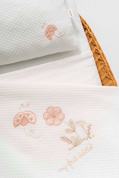 Bebitof Cute Ladybug Patterned 0-24 Months 3 Piece Diaper Changing Set