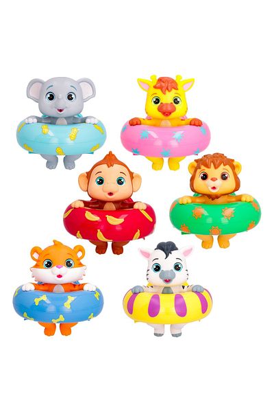 Bloopies - Jungle animal Floaties bath toy, various models