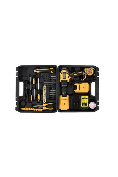 OEM Set complet de găurit electric fără fir, posibilitate de reglare a cuplului, 30 de accesorii incluse