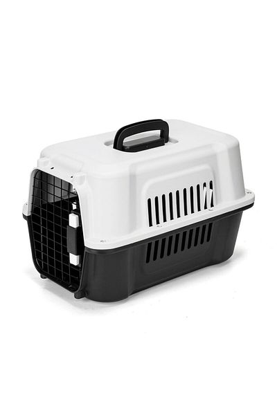 Sofia Concept Animal Transport Cage SCP House, Sofia CONCEPT®, Metal Door, Premium, 58x37x37cm, Gray Stripe