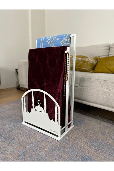 lyla concept Safa Premium Front Protected Prayer Rug Hanger, Prayer Rug Holder