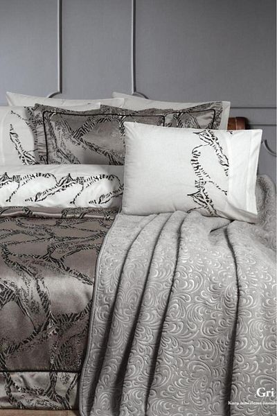 Çeyiz Diyarı Dowry Land Hera 10 Piece Dowry Set Gray