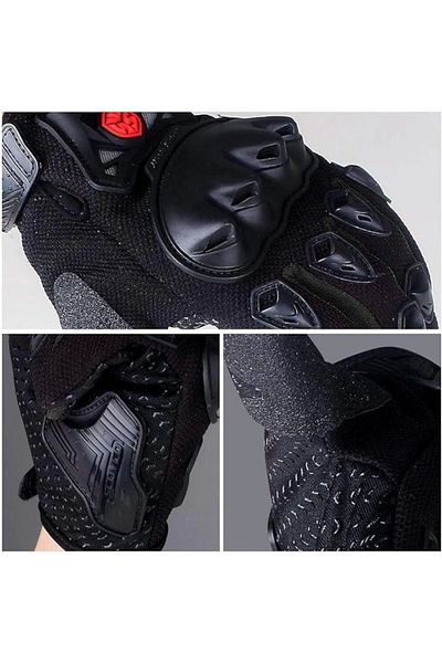 Motiva Mc29D Half Red Motorcycle Bicycle Gloves