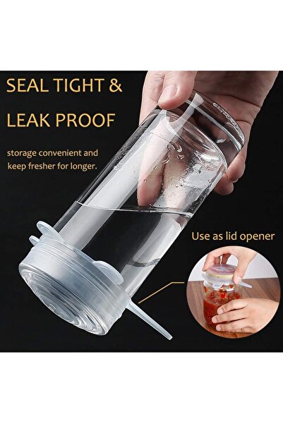 OEM Set de 6 capace din silicon, 6 dimensiuni, pentru vase de gătit și recipi...