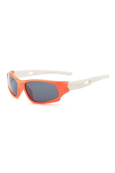 SKYDDAR INNOVATION Ochelari de soare pentru copii 3-8 ani, protecție UV, polarizați, Skyddar Kido 816 - alb portocaliu