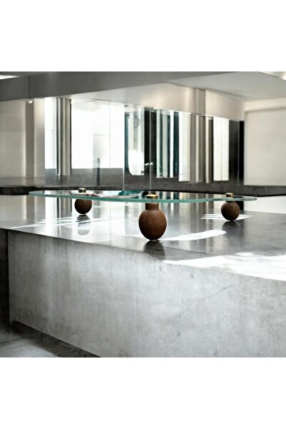 Peramari Decorative Glass Ellipse Cloud Presentation Tray