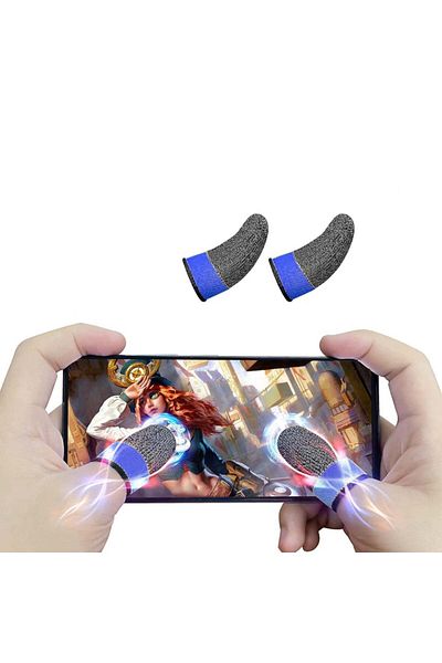 SKYDDAR INNOVATION Manșoane de degete SKDR HyperFlex FS4 Professional Gaming pentru telefon și tabletă - Albastru-gri