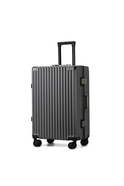 Generic STARGOLD PC Zipperless 2-Piece Luggage Set, Hard Shell, 360° Wheels, TSA Lock, Travel Case – Grey