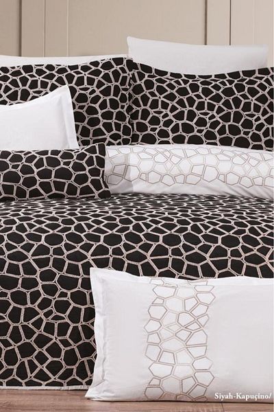 Çeyiz Diyarı Dowry Land Stone 10 Piece Dowry Set Black Cappuccino
