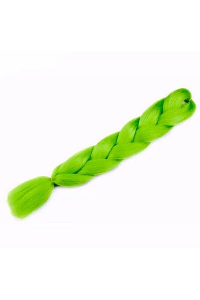 WNY Synthetic Hair Extensions for Braiding Ombre Electric Green 105 g 63 cm