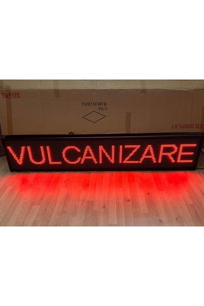 OEM Panou LED programabil pentru exterior/publicitate luminoasă 200x40cm ROȘU ideal pentru VULCANIZARE