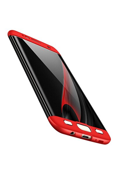 OEM Samsung Galaxy S7 Edge GKK Θήκη πλήρους κάλυψης 360 - Μαύρο/Κόκκινο