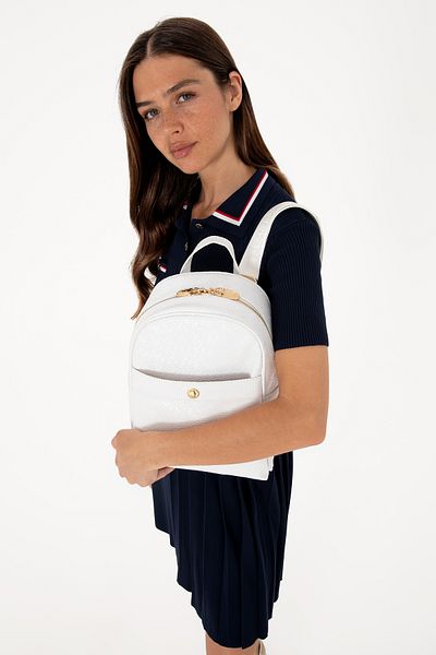 U.S. Polo Assn. Women's White Backpack 50311462-Vr013