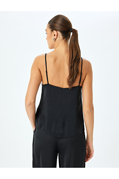 Koton Thin Straps Satin Tank Top