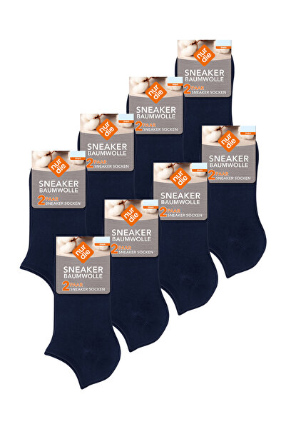 NUR DIE Sneakersocken Baumwolle Basic Unifarben Sneaker-Socken Füsslinge Füßl...