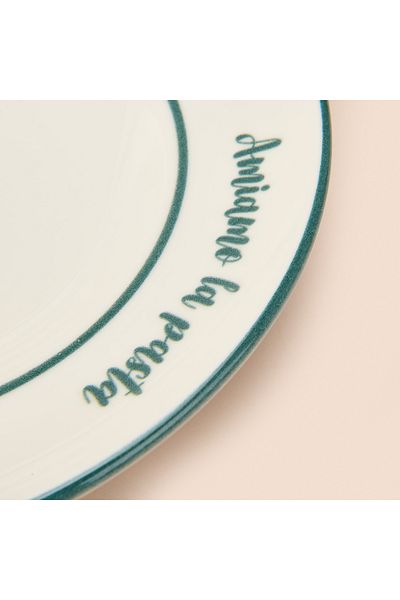 Evidea Kitchen Amiamo Pasta Pasta Plate - White - 27 cm
