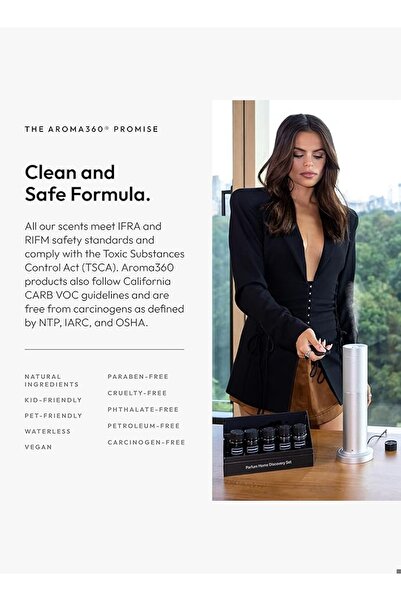 Aroma360 زيت موزع الزيوت Fly Pro-Pod - الليمون، الورد البلغاري، الباتشولي وحبوب التونكا - 50 مل، 1.7 أونصة سائلة