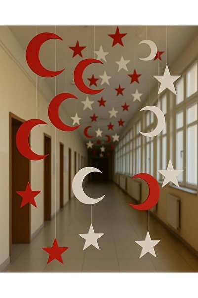 craftatölyem 100lü Strafor Puzzle Ay Yıldız Süsleme