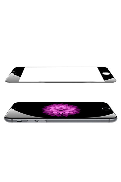 BLACK Προστατευτική μεμβράνη από γυαλί για iPhone 6/6S PLUS 3D καμπύλη, μαύρη