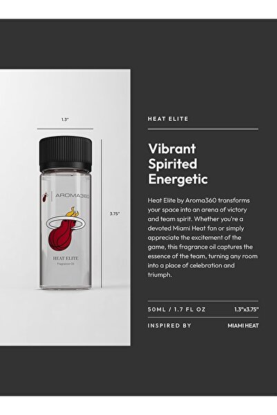 Aroma360 ميامي هيت - زيت معطر للجسم هيت إيليت - اليوسفي والخوخ والباتشولي - 50 مل، 1.7 أونصة سائلة