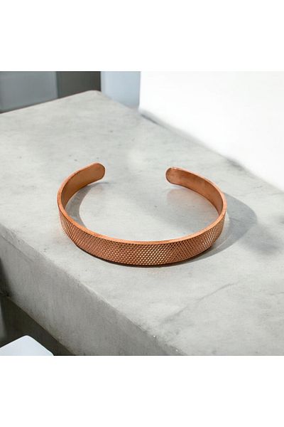 materialist Natural Copper Unisex Bracelet – Handmade, Adjustable, Antibacterial Healing Jewelry