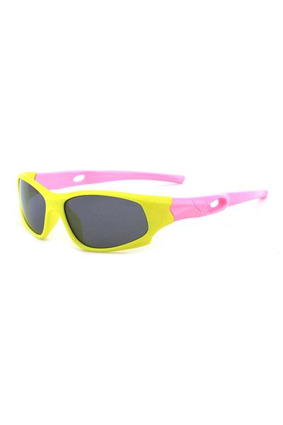 SKYDDAR INNOVATION Children's Sunglasses 3-8 Years, UV Protection, Polarized, Skyddar Kido 816 - Pink Yellow