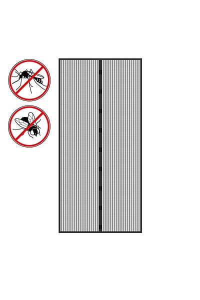 OEM Plasă anti-insecte pentru ușa balconului/terasă, 100 x 210 cm, închidere magnetică