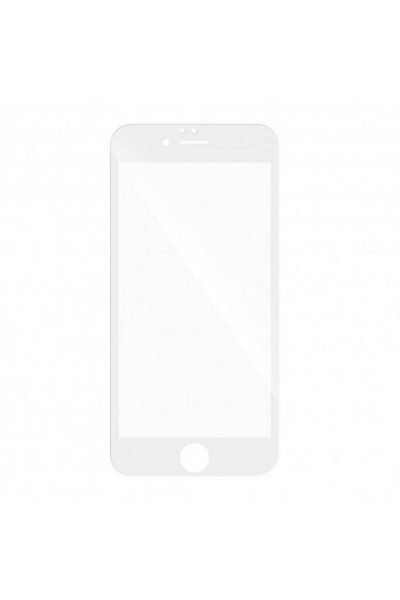 WHITE Protective Film for iPhone 7 PLUS made of 9H Tempered Glass, 5D model on the entire screen, White