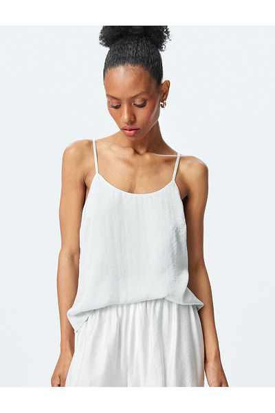 Koton Thin Straps Satin Tank Top
