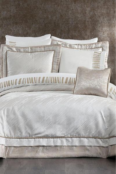 Çeyiz Diyarı Serenity Jacquard 10 Piece Dowry Set Cream