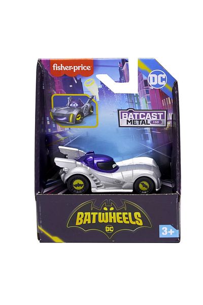 FISHER PRICE BATWHEELS BATMOBILE ARMORED METAL CAR 1:55