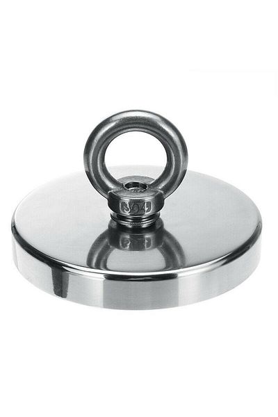 OEM Magnet de pescuit D120 mm 480KG, forță de fixare puternică, detectare metale acvatice