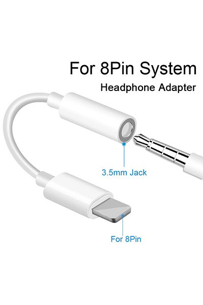 OEM Adaptor audio pentru căști MyStyle compatibil cu Apple, de la Lightning la Jack de 3,5 mm