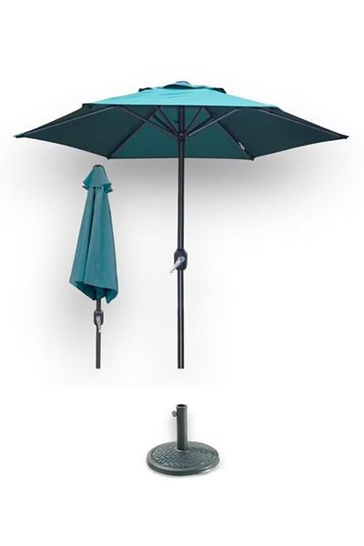 DRAMA HOME Outdoor Patio Table Umbrella, 9 Feet, UV Protection 50+, Tilt Button, Water Resistant
