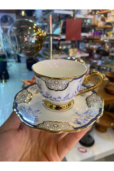 ACAR Timeo Teresa Turkish Coffee Cup for 6 People Pattern1
