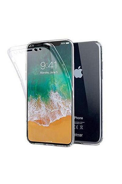 OEM Carcasă compatibilă cu Apple iPhone X, MyStyle FullBody ultra subțire TPU, față-spate transparentă
