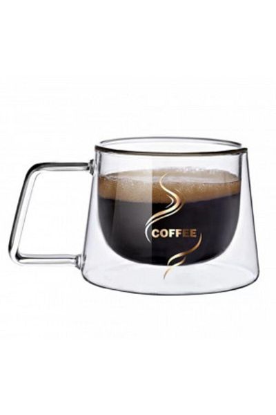 OEM Heat-resistant cup with double walls, 200 ml