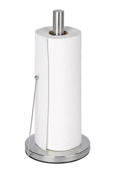 Saban Stainless Steel Paper Roll Holder – 15 X 33 cm with Non-Slip Base