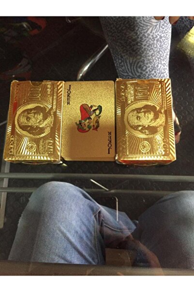 Gold Cărți de joc din folie de aur de 24K (poker) + certificat de autenticitate