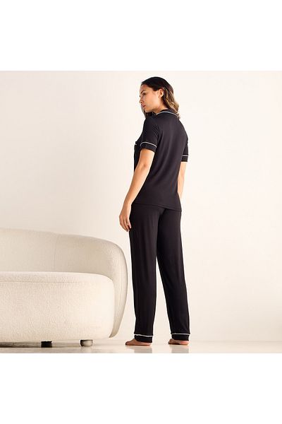Aadaraya Piping Detail Pyjama Set