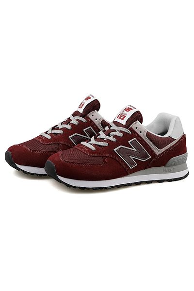 New Balance 574 Unisex Burgundy Sneaker Shoes Ml574Evm
