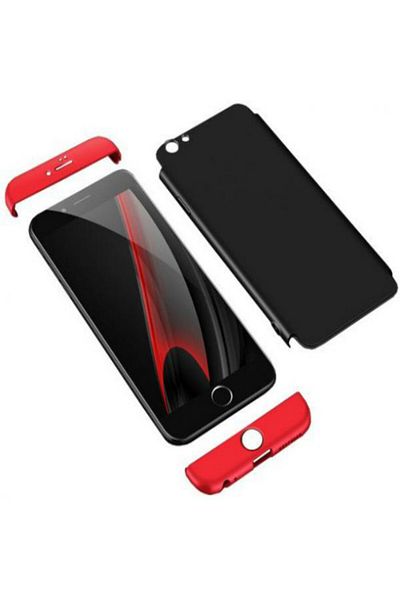 BLACK Protective case for iPhone 6 Plus, Luxury Red-Black Plated, perfect fit