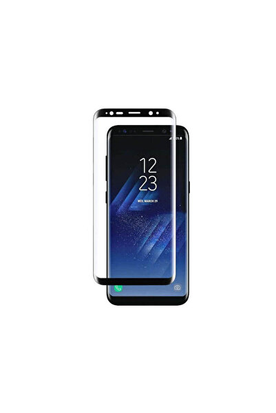 BLACK Τρισδιάστατη μεμβράνη για γυαλί, Πλήρης οθόνη, Samsung Galaxy S8+, καλύ...