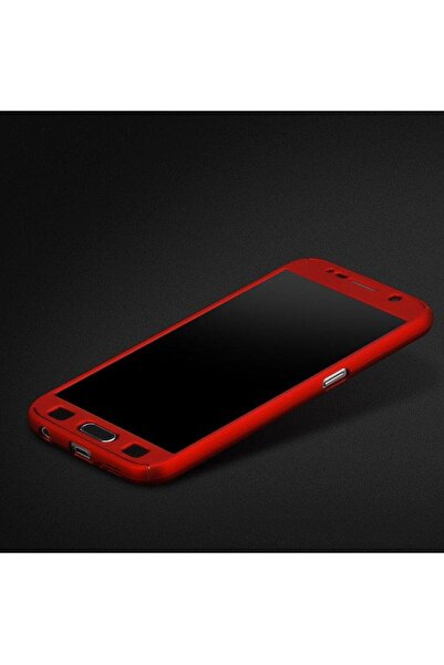 OEM Προστατευτική θήκη για Samsung Galaxy S6, κόκκινη, πλήρης κάλυψη μπροστά-...