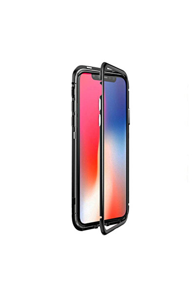 BLACK Μαγνητική θήκη 360, συμβατή με Apple για Iphone XS Max, BGold, Clear&Black