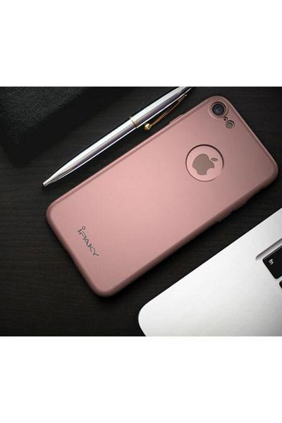Rose Carcasă pentru Apple iPhone 8+ MyStyle iPaky Original Rose-Gold, acoperire completă la 360 de grade