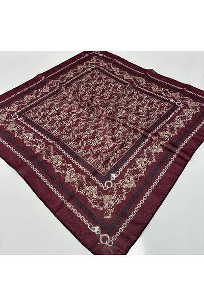 Bonjela Μαλακό βαμβακερό κασκόλ Claret Red Series LDB9412