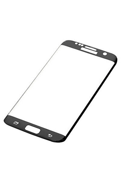 BLACK Folie de sticlă curbată 3D, ecran complet, Samsung S7 Edge, neagră